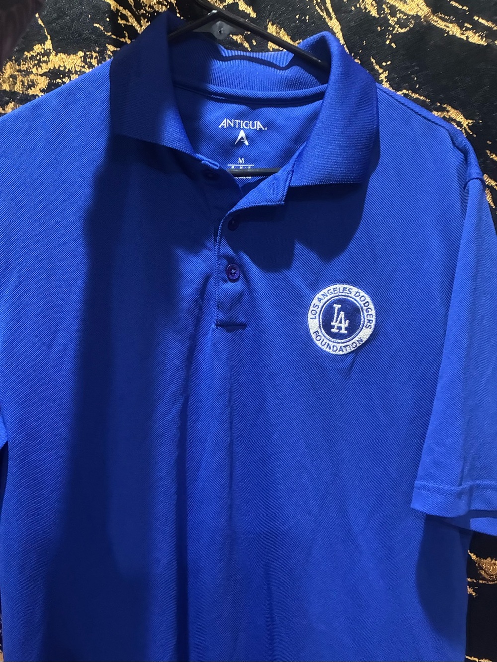 Antigua Royal Blue Los Angeles Dodgers Polo